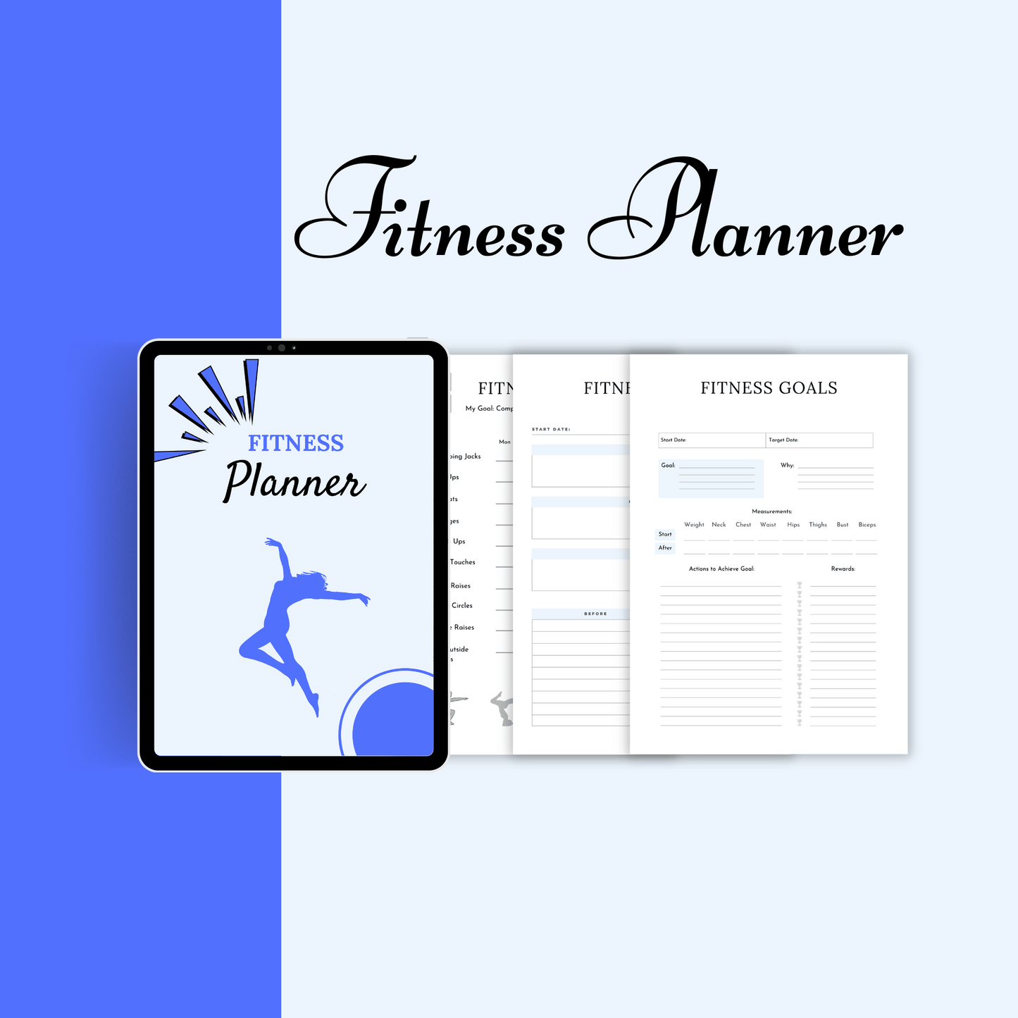 Fitness Planner & Workout Journal